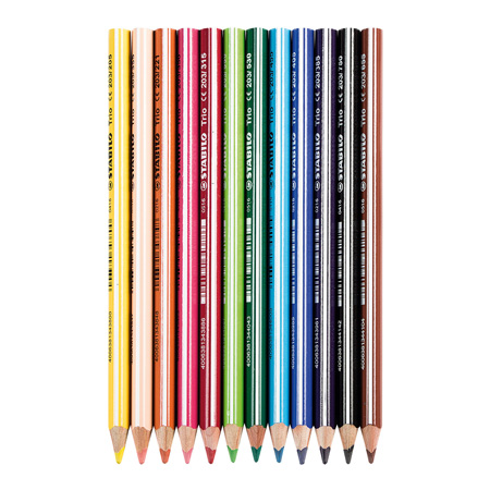 Arte tienda Kasper Set de 12 lápizes de color Stabilo Trio Thick