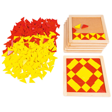 Material Didactico tienda Kasper Mosaico mágico Rojo - Amarillo