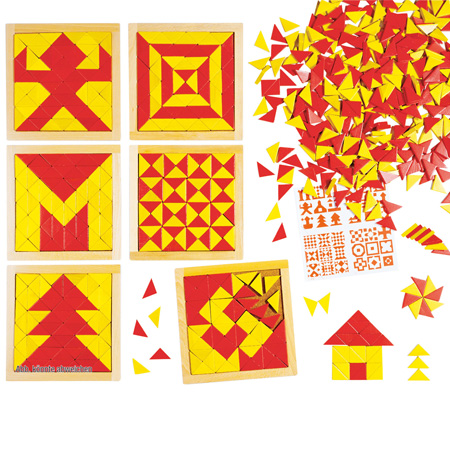 Material Didactico tienda Kasper Mosaico mágico Rojo - Amarillo