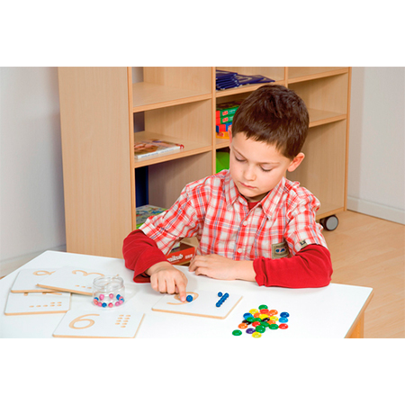 Set de números 0-19 en relieve 13x16 cm